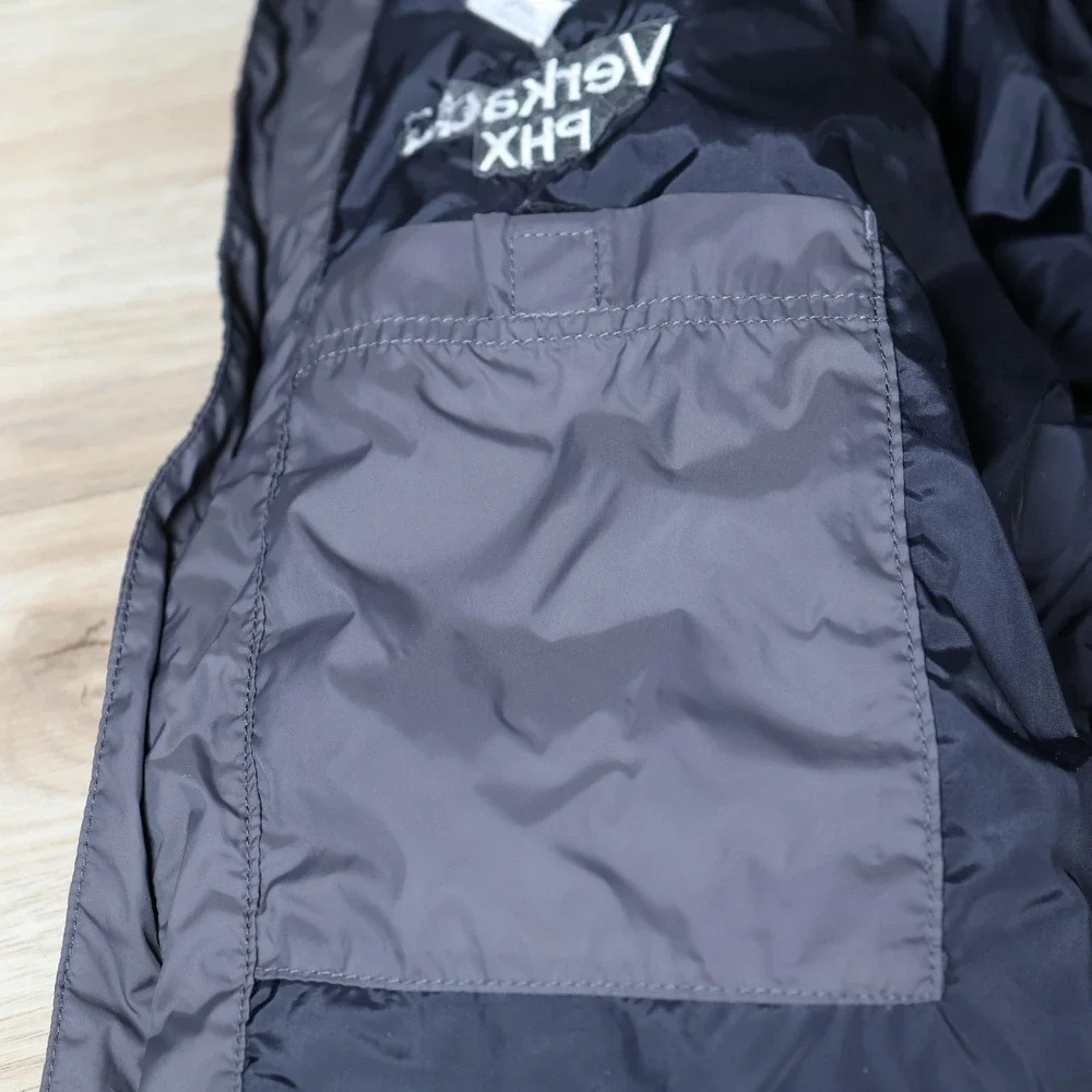 Carhartt Jacket Mens Medium Black Rain Defender Puffer Full Zip Quilted Relaxed
